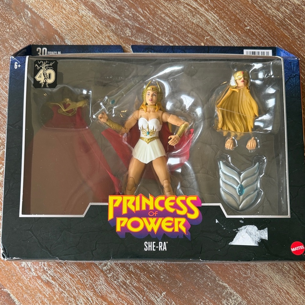 Mattel Princess of Power She‑Ra Figure - White, Gold & Red